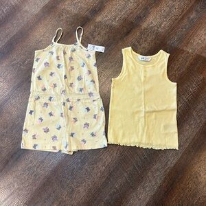 Gap Butterfly Romper H&M Yellow Tank top